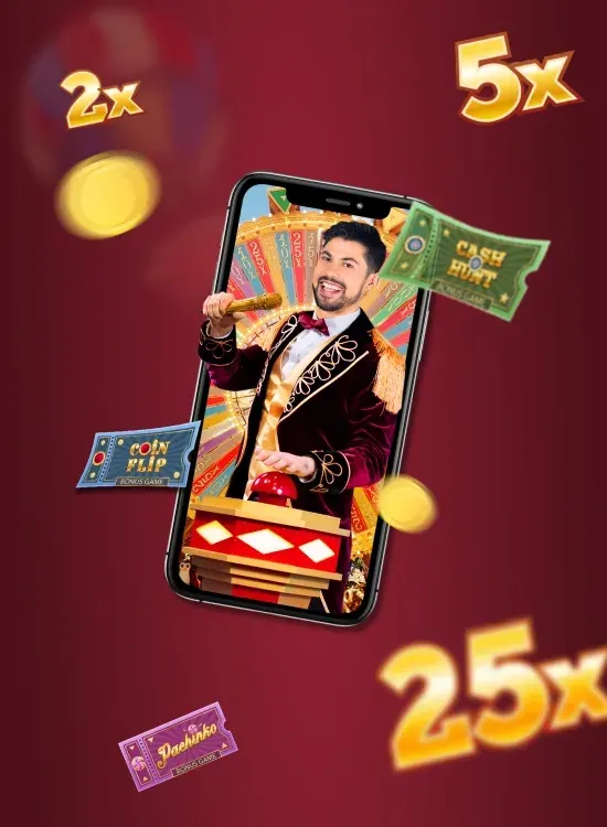 Crazy Time demo on mobile