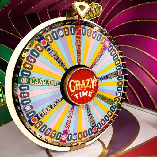 Crazy Time 54-segment money wheel